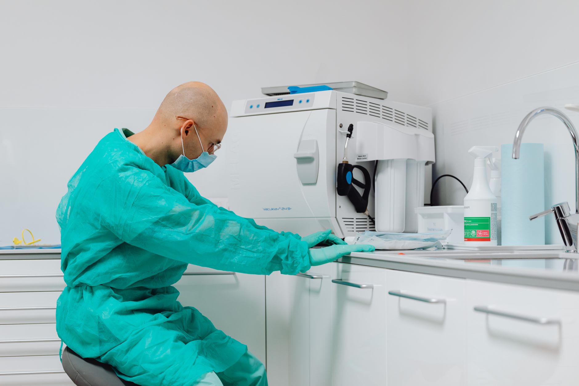 Industrial manufacturing high tech laboratory context